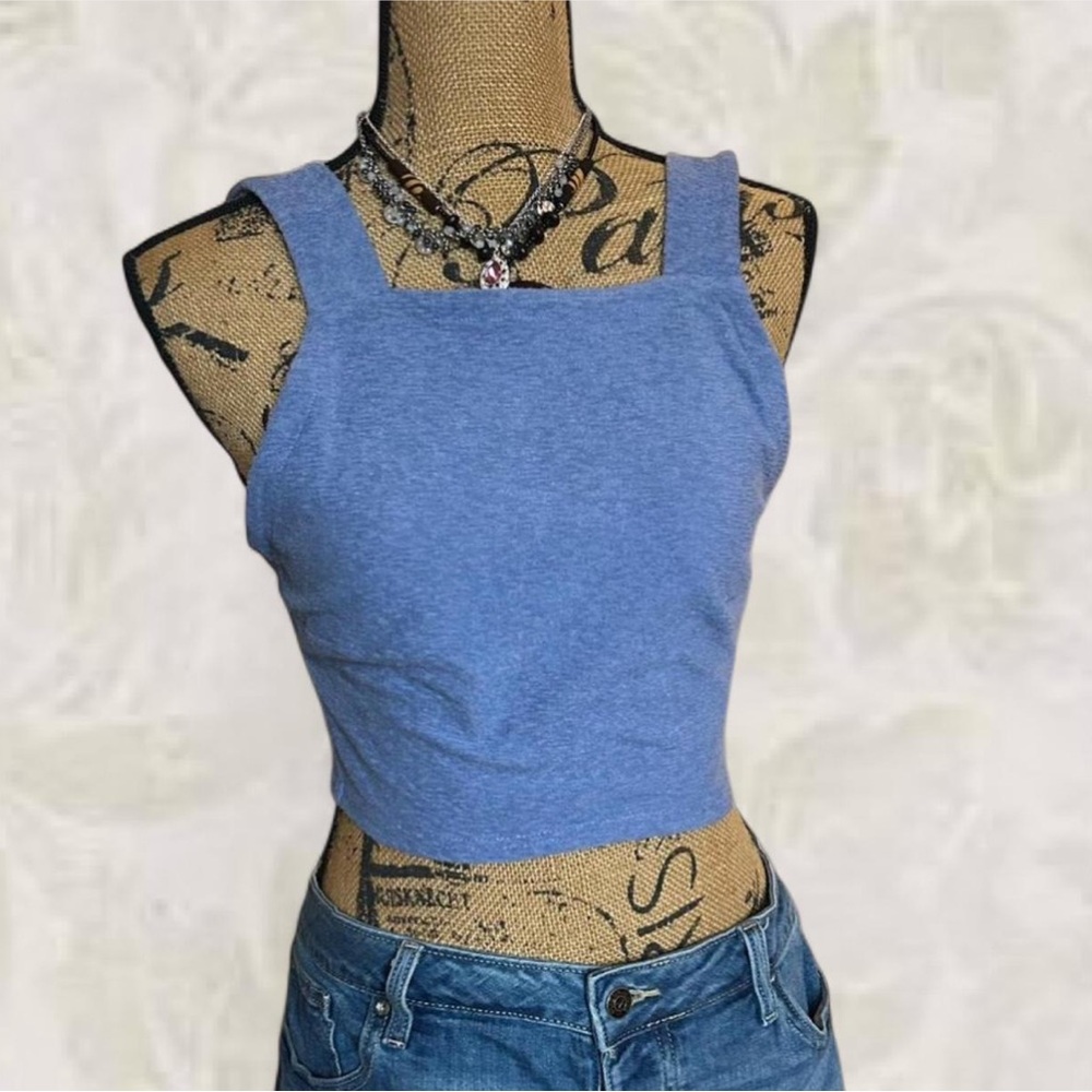 Madewell Blue Crop Top